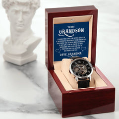 To My Grandson Openwork Watch