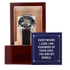 Everywhere I look I am reminded of your love Openwork Watch
