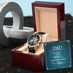 To Dad Openwork Watch