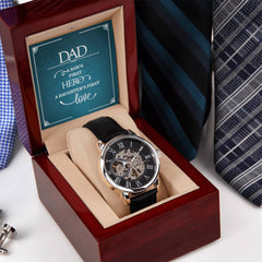 To Dad Openwork Watch