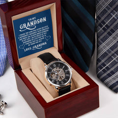 To My Grandson Openwork Watch
