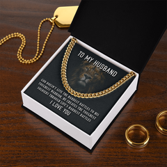To My Husband Cuban Necklace