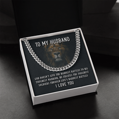 To My Husband Cuban Necklace