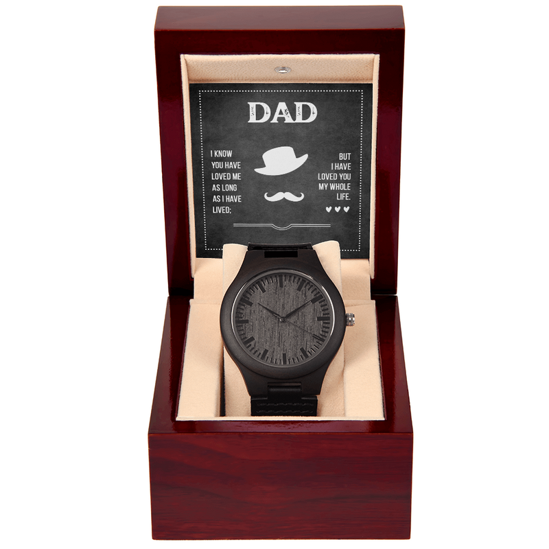 To Dad Wooden Watch